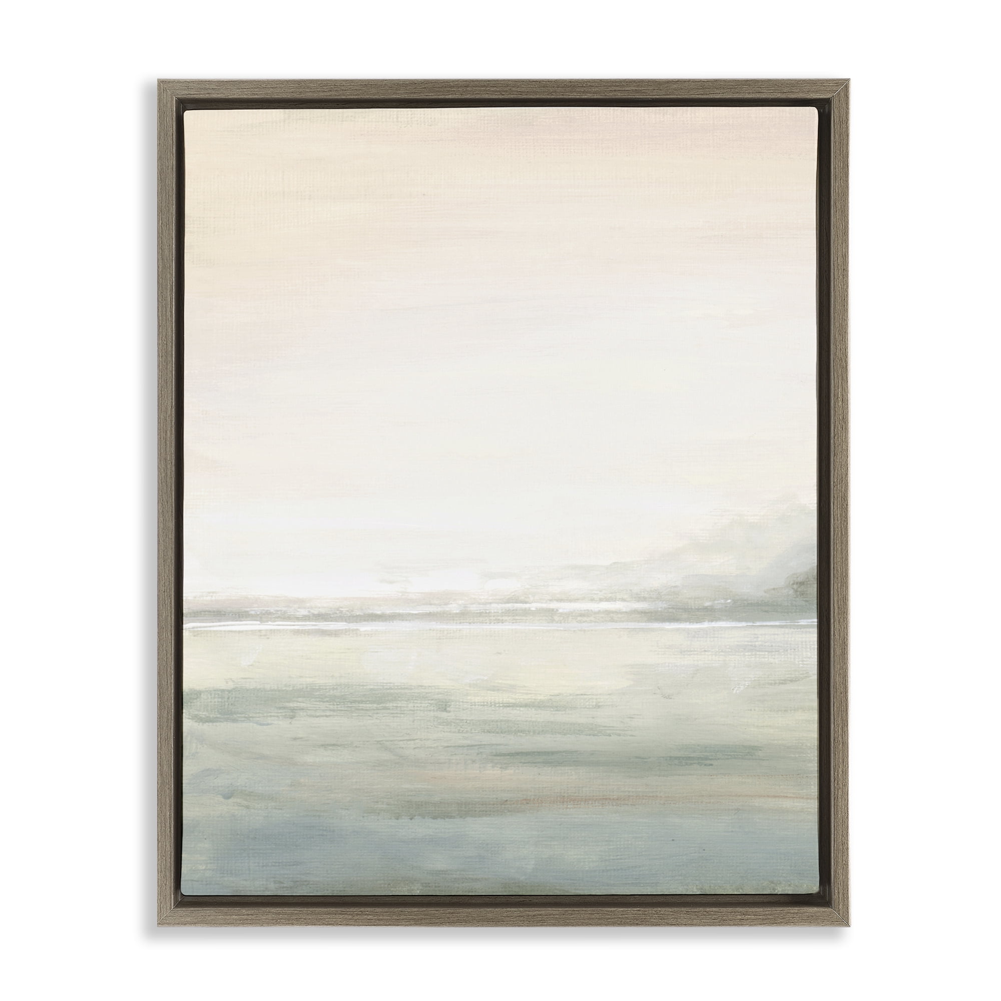 Stupell Industries Light Fog Atmosphere Brown Framed Floater Canvas Wall Art, design by Patricia Pinto