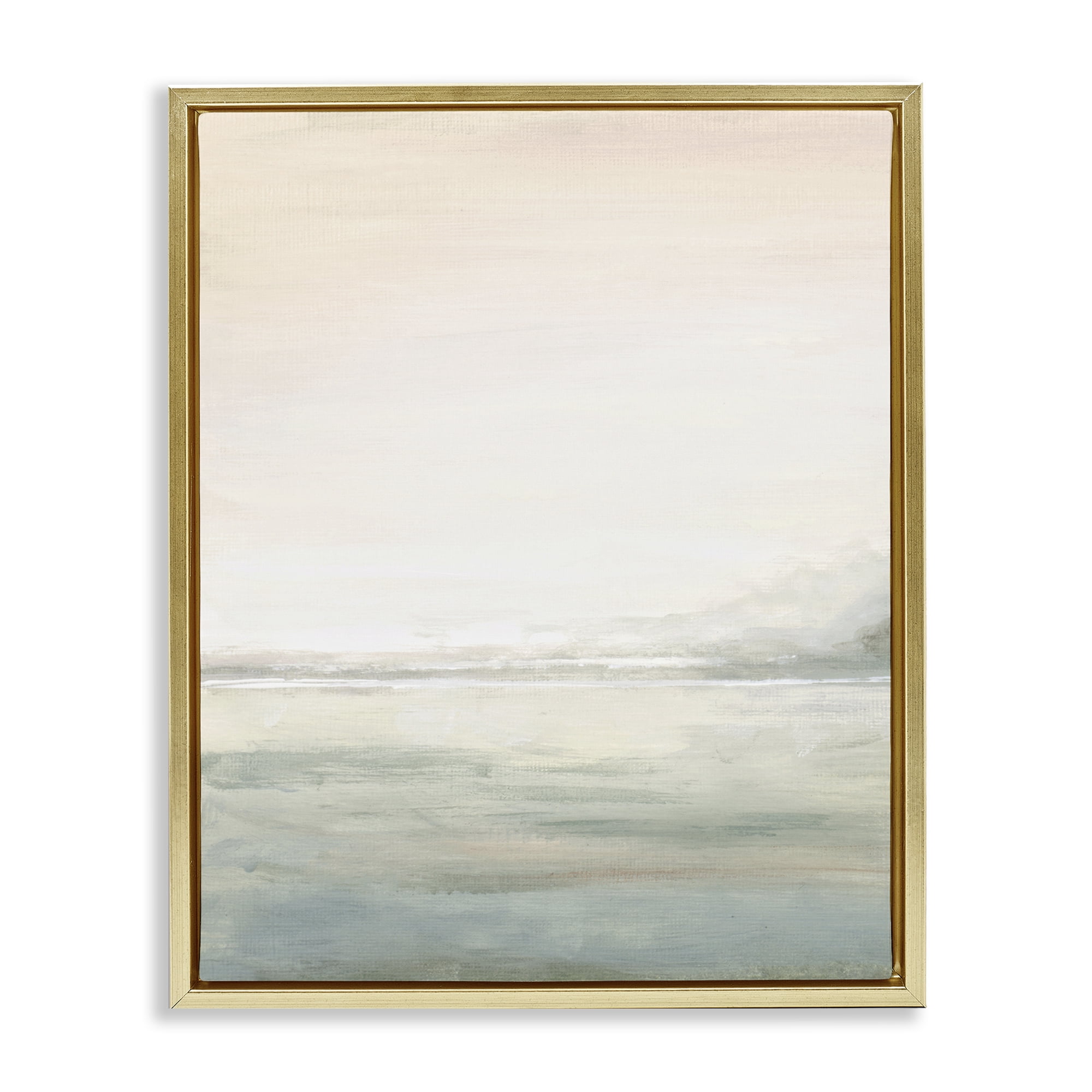 Stupell Industries Light Fog Atmosphere Gold Framed Floater Canvas Wall Art, design by Patricia Pinto