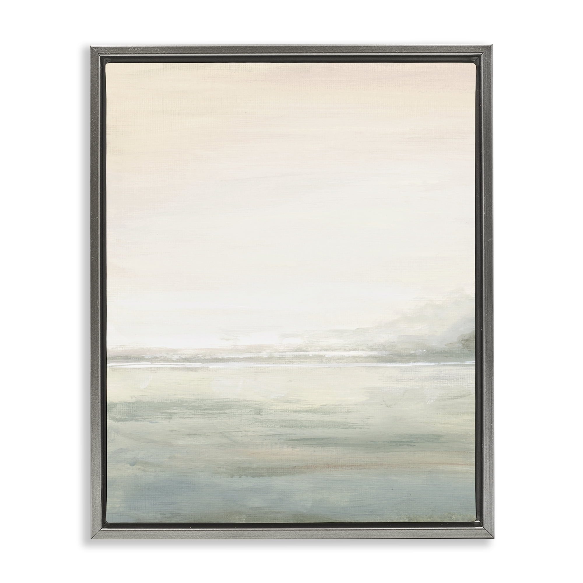 Stupell Industries Light Fog Atmosphere Gray Framed Floater Canvas Wall Art, design by Patricia Pinto