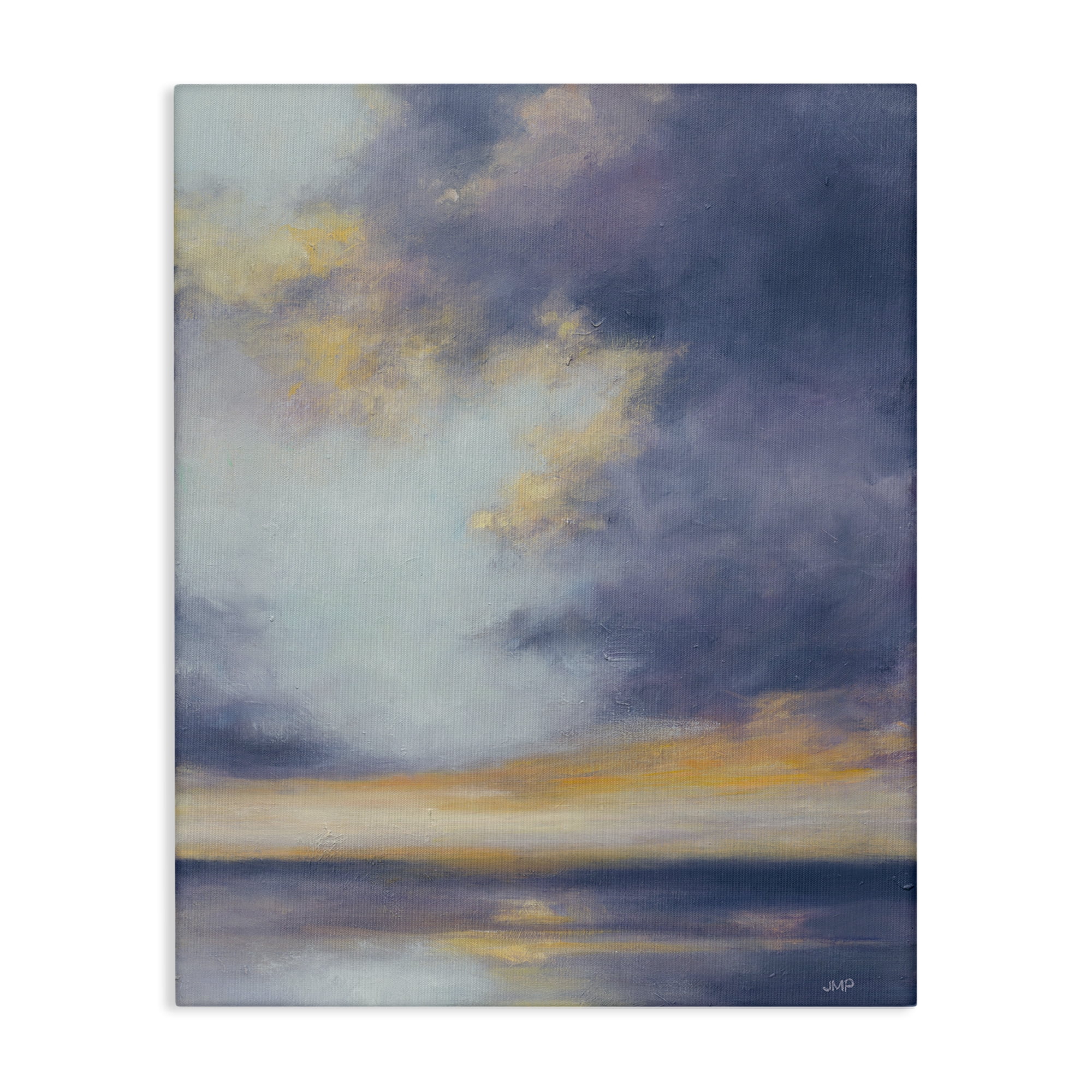 Stupell Industries Light Of Dawn Seascape Landscape Painting Gallery Wrapped Canvas Art Print Wall Art, 24 x 30