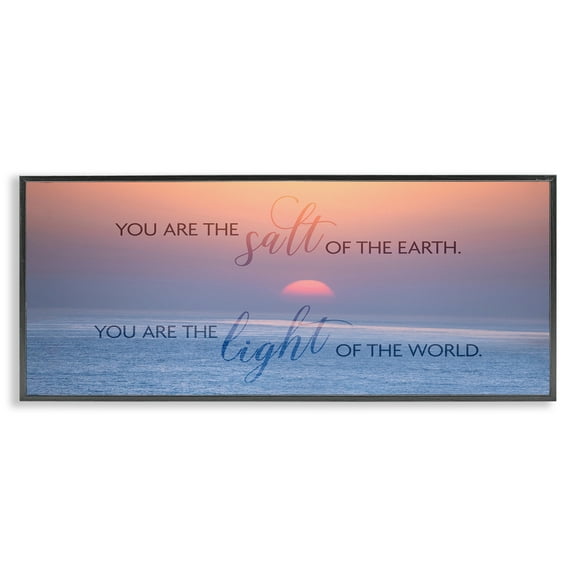Stupell Industries Light Of The World Landscape Painting Black Framed Art Print Wall Art, 24 x 10