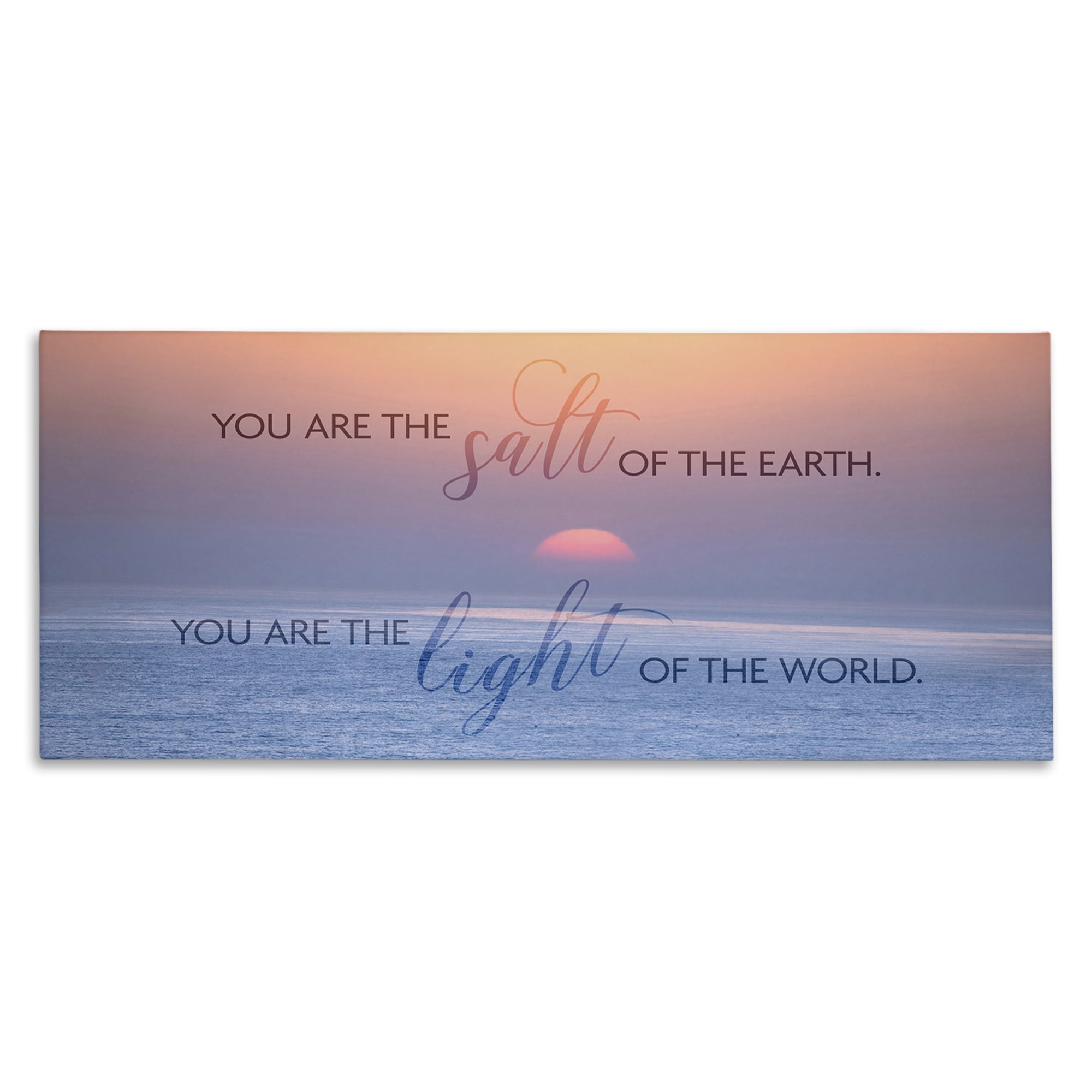 Stupell Industries Light Of The World Landscape Painting Gallery Wrapped Canvas Art Print Wall Art, 30 x 13