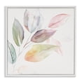 thumbnail image 1 of Stupell Industries Light Pastel Leaves White Framed Giclee Art design by Raymond Powers, 24 x 24, 1 of 8