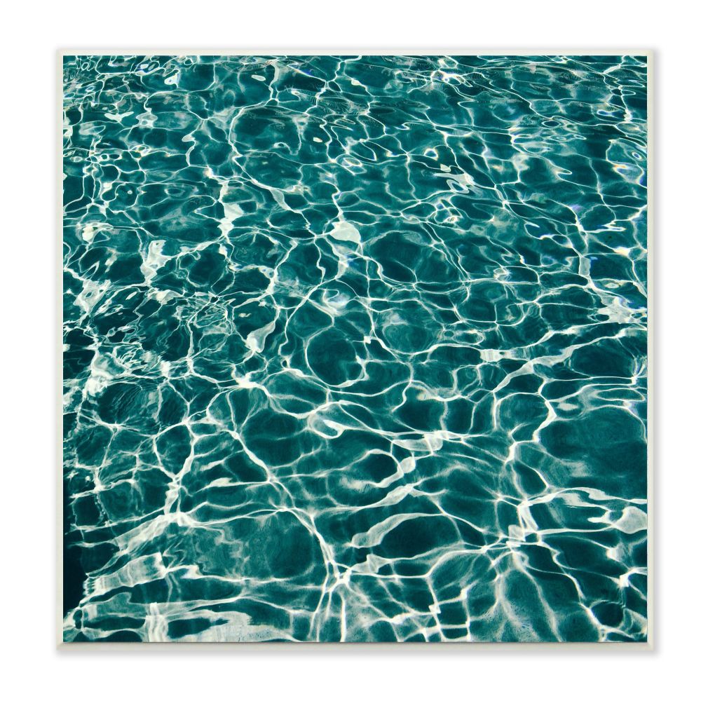 Stupell Industries Light Ripples in the Water Blue White Photograph Designed by Unsplash