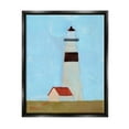 thumbnail image 1 of Stupell Industries Lighthouse Daytime Blue Sky Rural Grass Scene Painting Jet Black Floating Framed Canvas Print Wall Art, Design by Jacob Green, 1 of 5