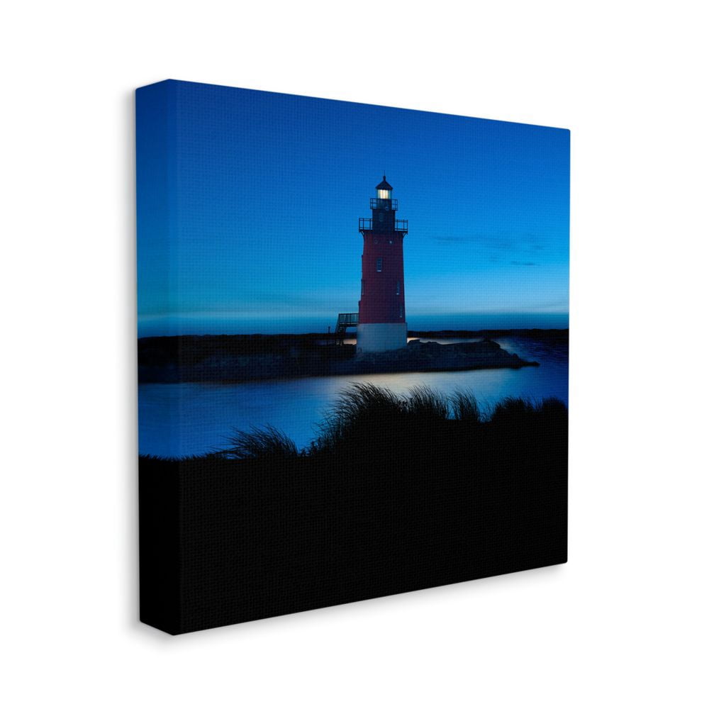 Stupell Industries Lighthouse In the Dunes Coastal Photograph Canvas Wall Art by James McLoughlin