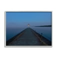 thumbnail image 1 of Stupell Industries Lighthouse at Night Landscape Photography Gray Framed Art Print Wall Art, 20 x 16, 1 of 9