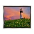 thumbnail image 1 of Stupell Industries Lighthouse in Meadow Sunrise Nature Photography Gray Floater Framed Art Print Wall Art, 31 x 25, 1 of 9