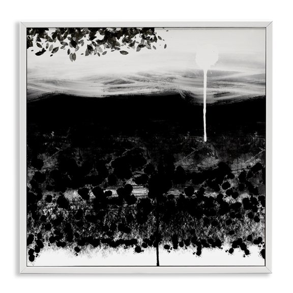 Stupell Industries Lights & Shadows Of Landscape White Framed Giclee Art design by Atelier Posters, 24 x 24