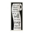 Stupell Industries Like Toilet Paper Funny Word Wood Textured Design