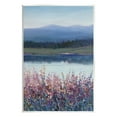 thumbnail image 1 of Stupell Industries Lilacs By Lake Mountain Landscape Coastal Painting Unframed Art Print Wall Art, 1 of 6