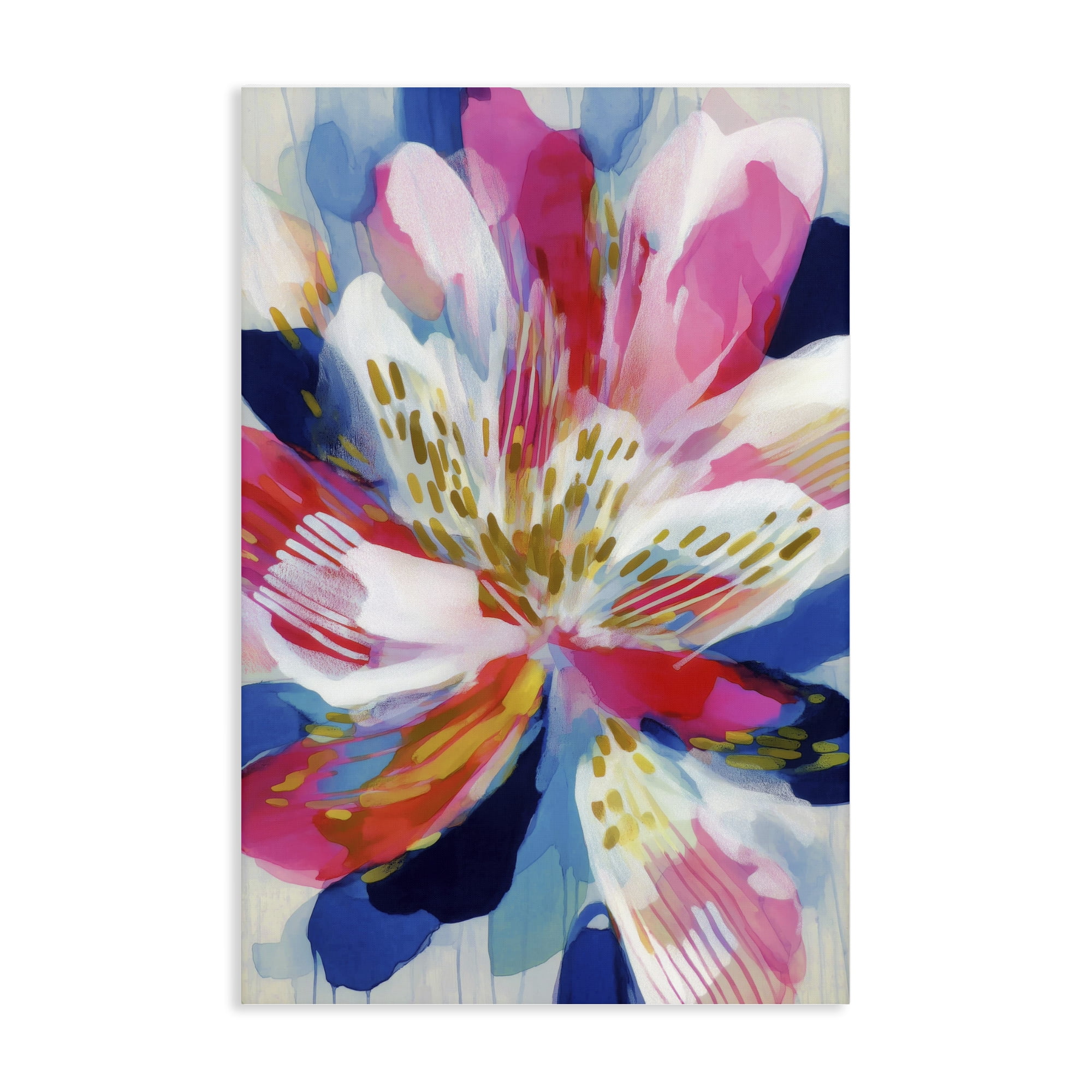 Stupell Industries Lily In Pink & Blue Canvas Wall Art, design by Chromatic Storm Studio