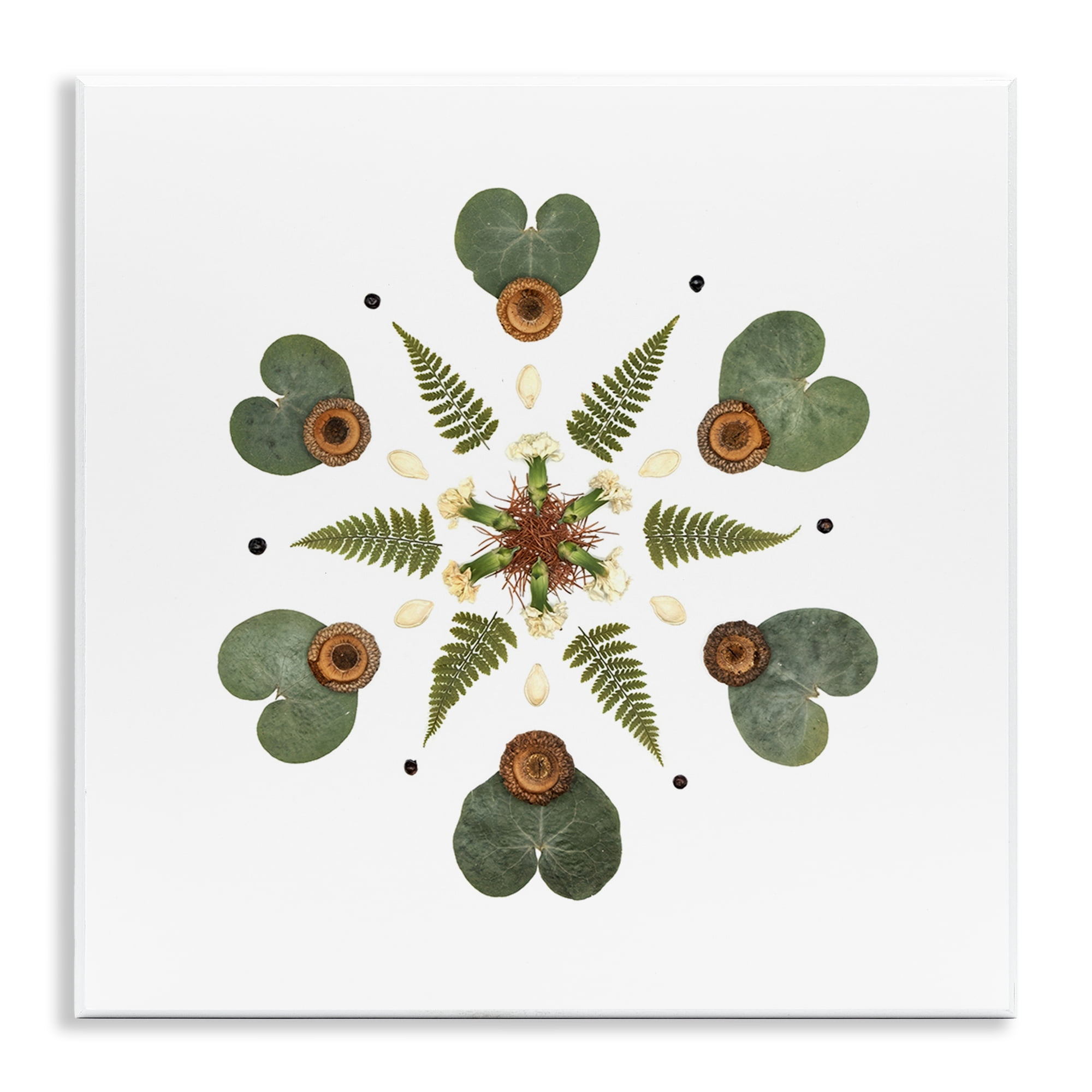 Stupell Industries Lily Pad & Fern Mandala Wall Plaque Art, design by Beth Adoette