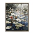 thumbnail image 1 of Stupell Industries Cottage Lily Wonder Pond Brown Floating Frame Canvas Art, 17 x 21, by Franklyn Gregory, 1 of 8