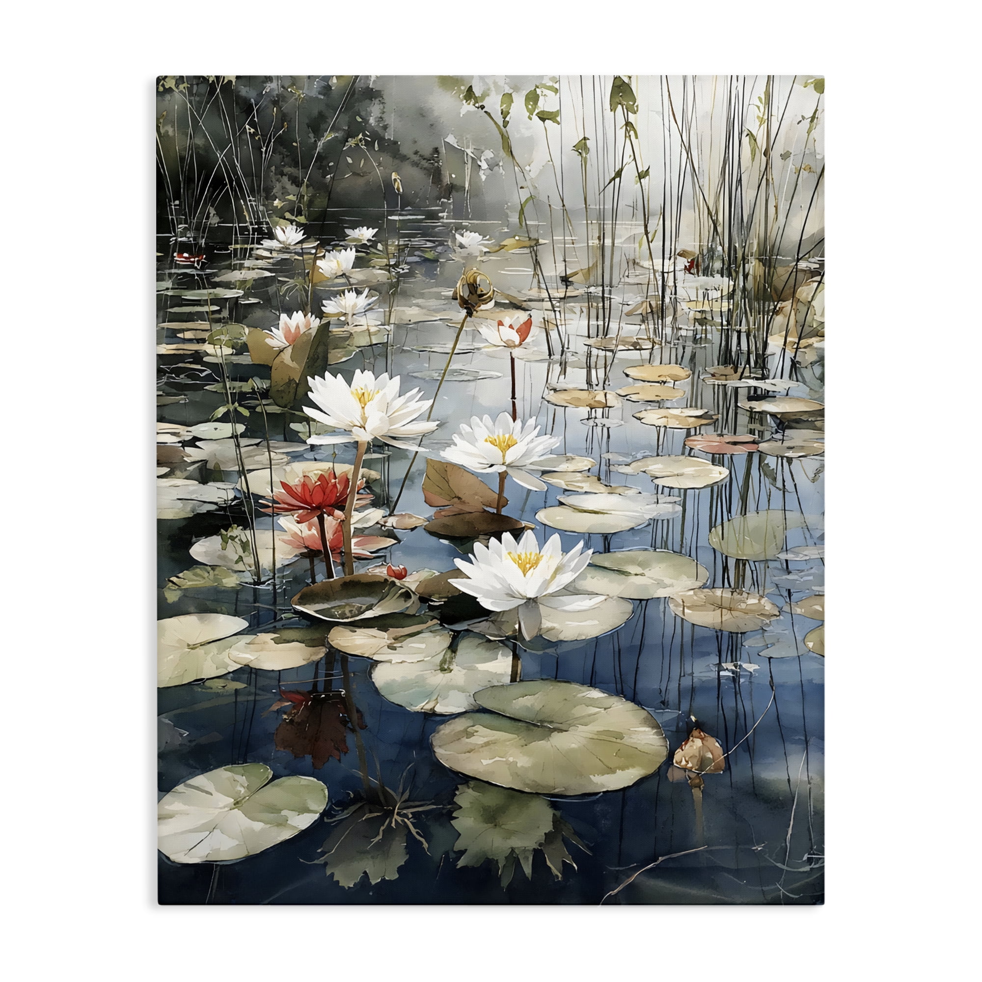 Stupell Industries Lily Wonder Pond Canvas Wall Art, design by Franklyn Gregory