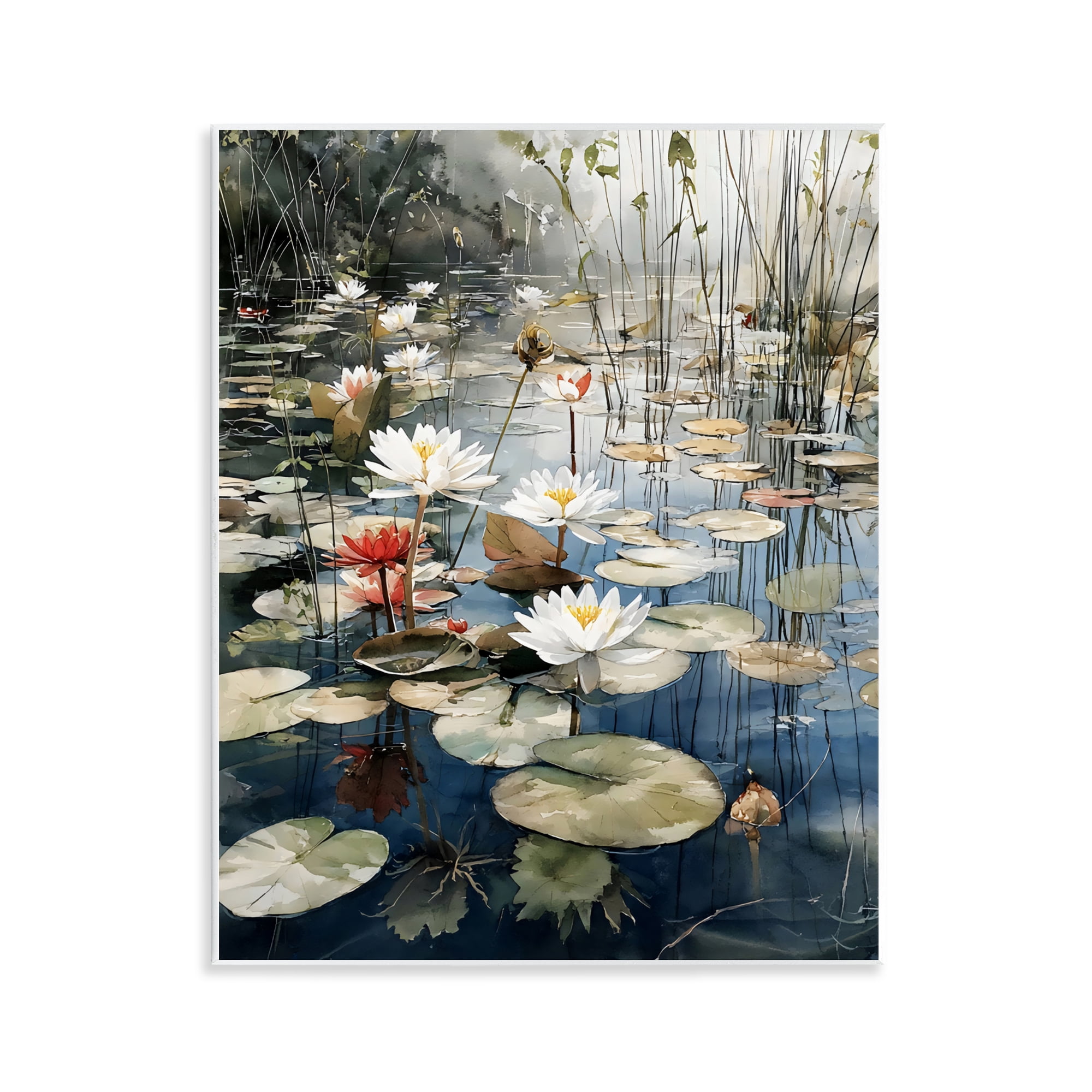 Stupell Industries Lily Wonder Pond Wall Plaque Art, design by Franklyn Gregory