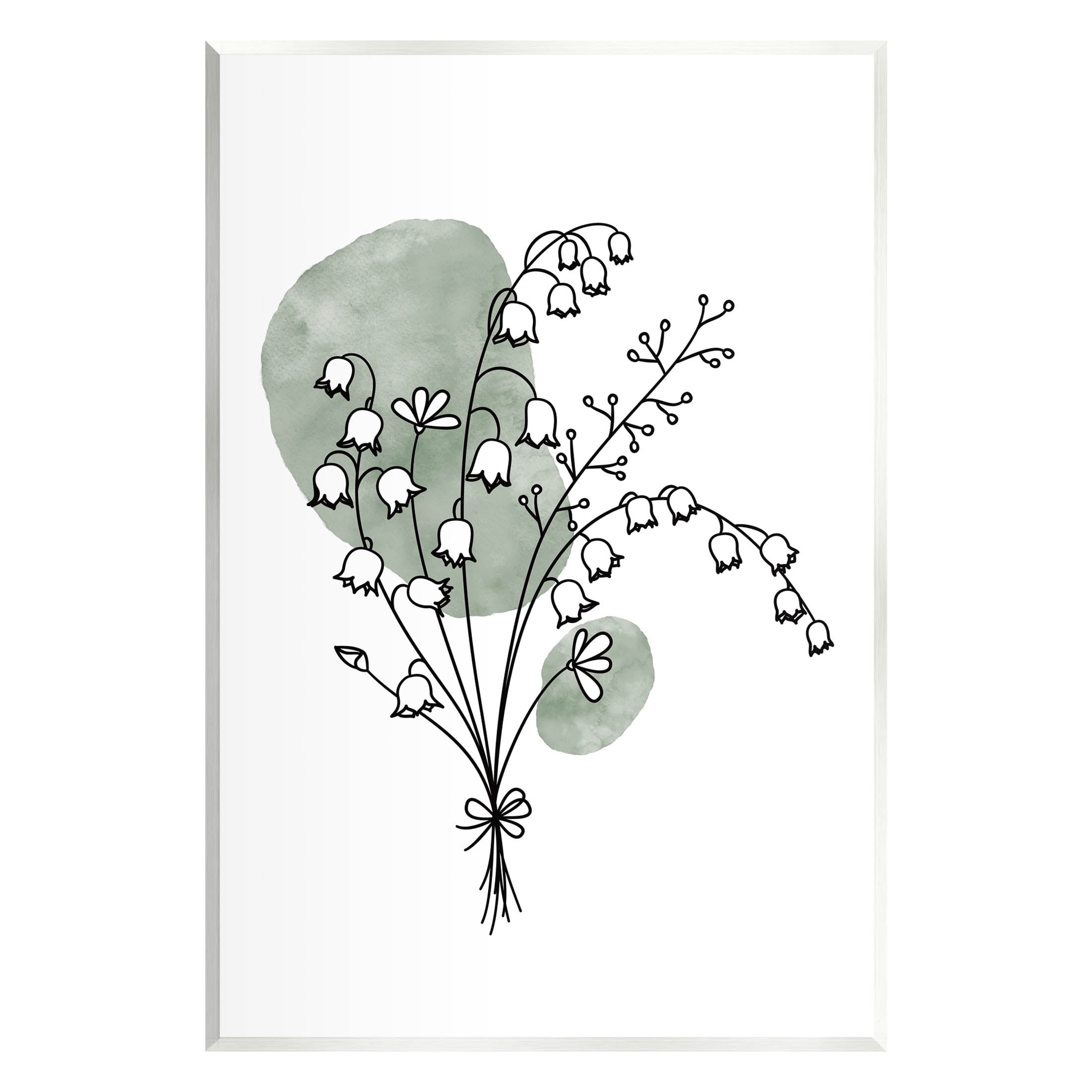 Lily of the Valley Graphic Art Print on MDF Wood
