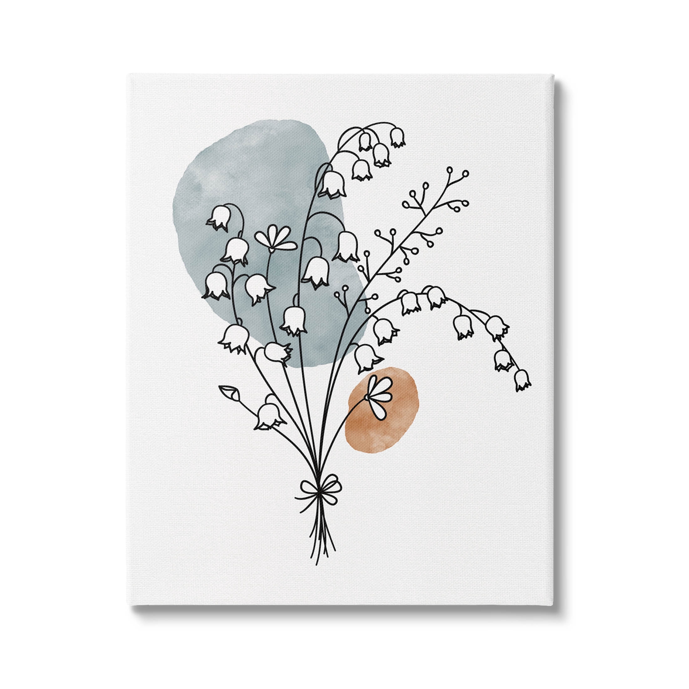 Stupell Industries Lily of the Valley Wildflower Graphic Art Gallery Wrapped Canvas Print Wall Art, Design by JJ Design House LLC