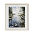 thumbnail image 1 of Stupell Industries Rustic Lodge Lilypad Inlet Reflection Birch Framed Print Under Glass, 13 x 16, by Franklyn Gregory, 1 of 8