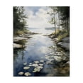 thumbnail image 1 of Stupell Industries Rustic Lodge Lilypad Inlet Reflection Canvas Art, 30 x 40, by Franklyn Gregory, 1 of 8