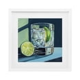 thumbnail image 1 of Stupell Industries Eclectic Lime & Gin Tonic Cocktail White Framed Print Under Glass, 16 x 16, by Kate Jarvik Birch, 1 of 8