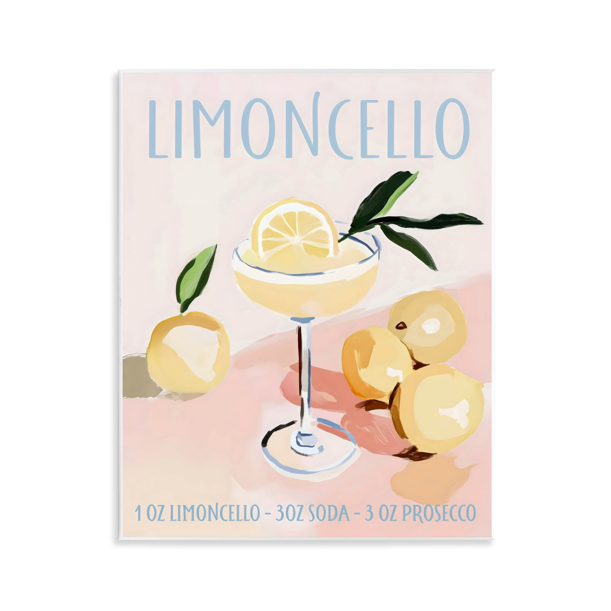 Stupell Industries Limoncello Summer Cocktail Wall Plaque Art, design by Sisi and Seb
