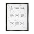 thumbnail image 1 of Stupell Industries Line Doodle Gaming Controllers Abstract Painting Black Floater Framed Canvas Art Print Wall Art, 25 x 31, 1 of 10