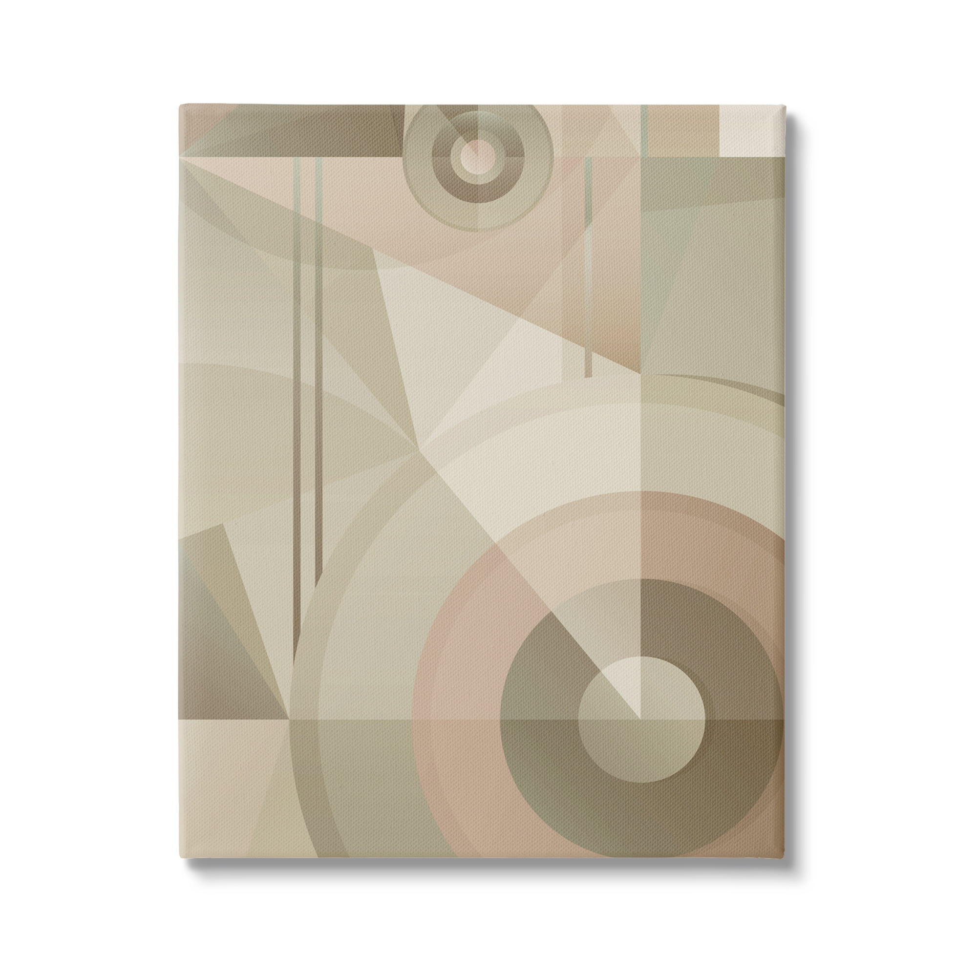 Stupell Industries Linear & Circular Abstract Abstract Painting Gallery Wrapped Canvas Art Print Wall Art, 16 x 20