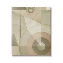 Stupell Industries Linear & Circular Abstract Abstract Painting Gallery Wrapped Canvas Art Print Wall Art, 16 x 20