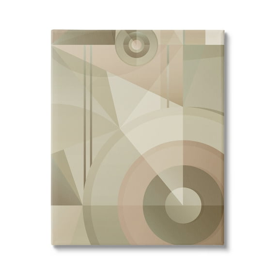 Stupell Industries Linear & Circular Abstract Abstract Painting Gallery Wrapped Canvas Art Print Wall Art, 16 x 20