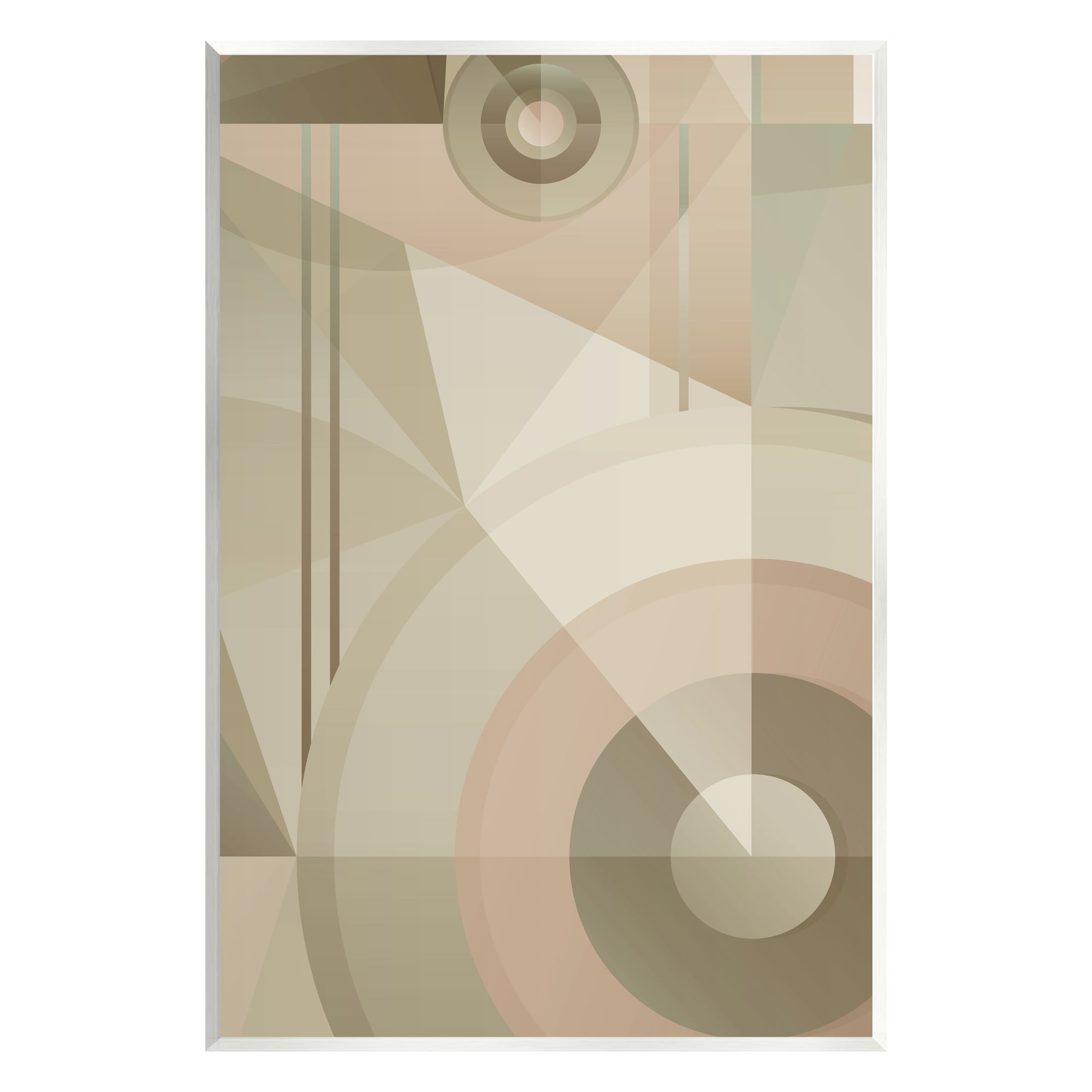 Stupell Industries Linear & Circular Abstract Abstract Painting Unframed Art Print Wall Art, 13 x 19