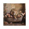 thumbnail image 1 of Stupell Industries Lion in Flower Filled Tub Animals & Insects Painting Gallery Wrapped Canvas Art Print Wall Art, 24 x 24, 1 of 8