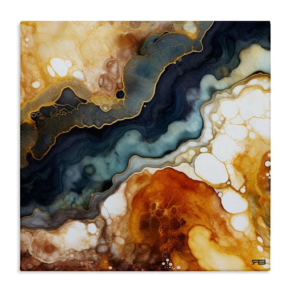 Stupell Industries Modern Liquid Geode Pattern Canvas Art, 36 x 36, by RB
