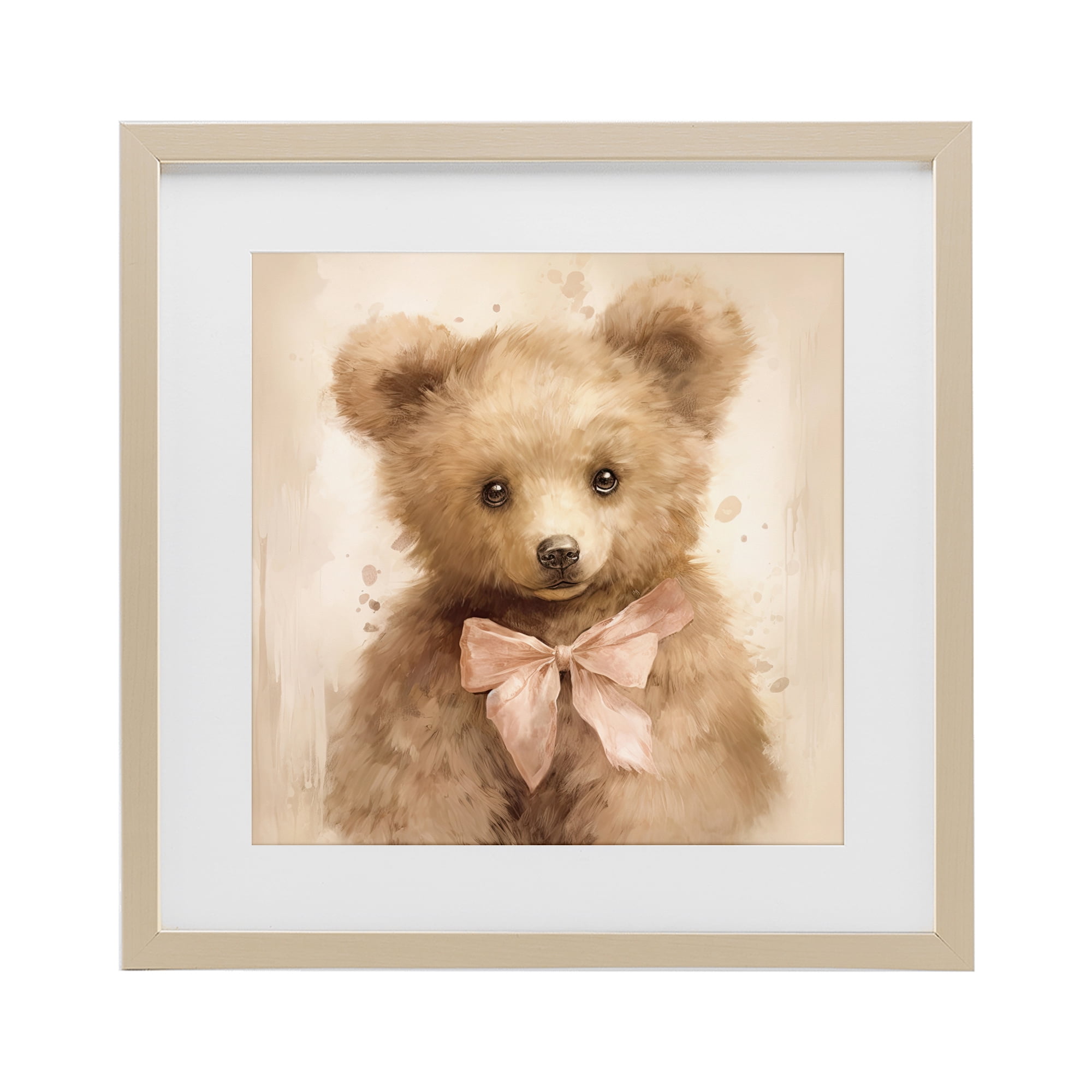 Stupell Industries Little Baby Bear Birch Framed Print Under Glass, design by Tina LeCour