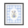 thumbnail image 1 of Stupell Industries Eclectic Little Bear Blue Gingham Black Framed Print Under Glass, 13 x 16, by Arlington Prints, 1 of 8