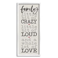 thumbnail image 1 of Stupell Industries Little Bit of Crazy Whole Lot of Love Family Typography, 13 x 30,Design by Stephanie Workman Marrott, 1 of 2