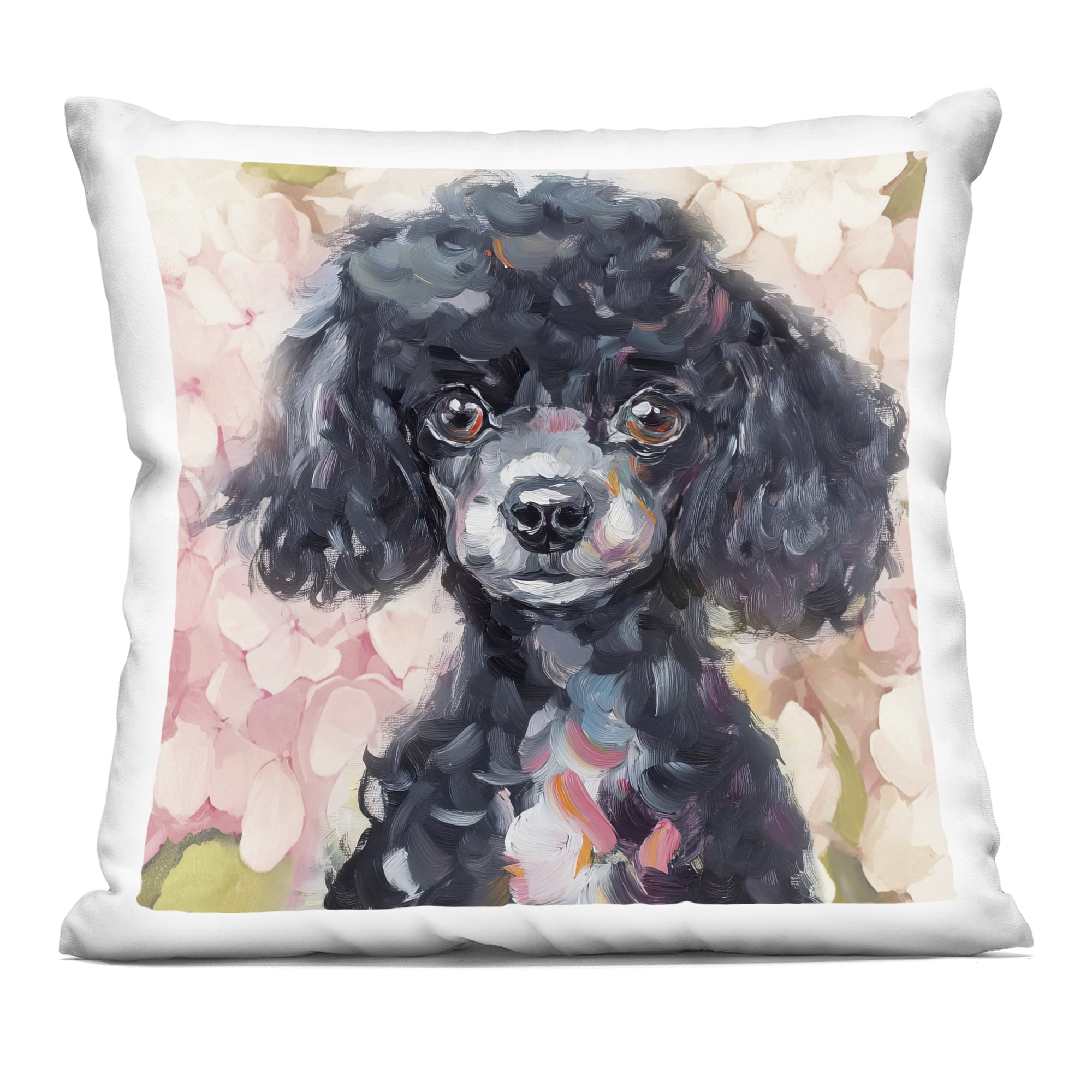 Stupell Industries Little Black Poodle Decorative Printed Throw Pillow, design by Tina LeCour