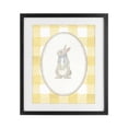 thumbnail image 1 of Stupell Industries Farmhouse Little Bunny on Yellow Gingham Black Framed Print Under Glass, 13 x 16, by The Paper Curator, 1 of 8
