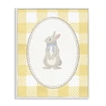 thumbnail image 1 of Stupell Industries Farmhouse Little Bunny on Yellow Gingham White Framed Giclee Art, 16 x 20, by The Paper Curator, 1 of 8