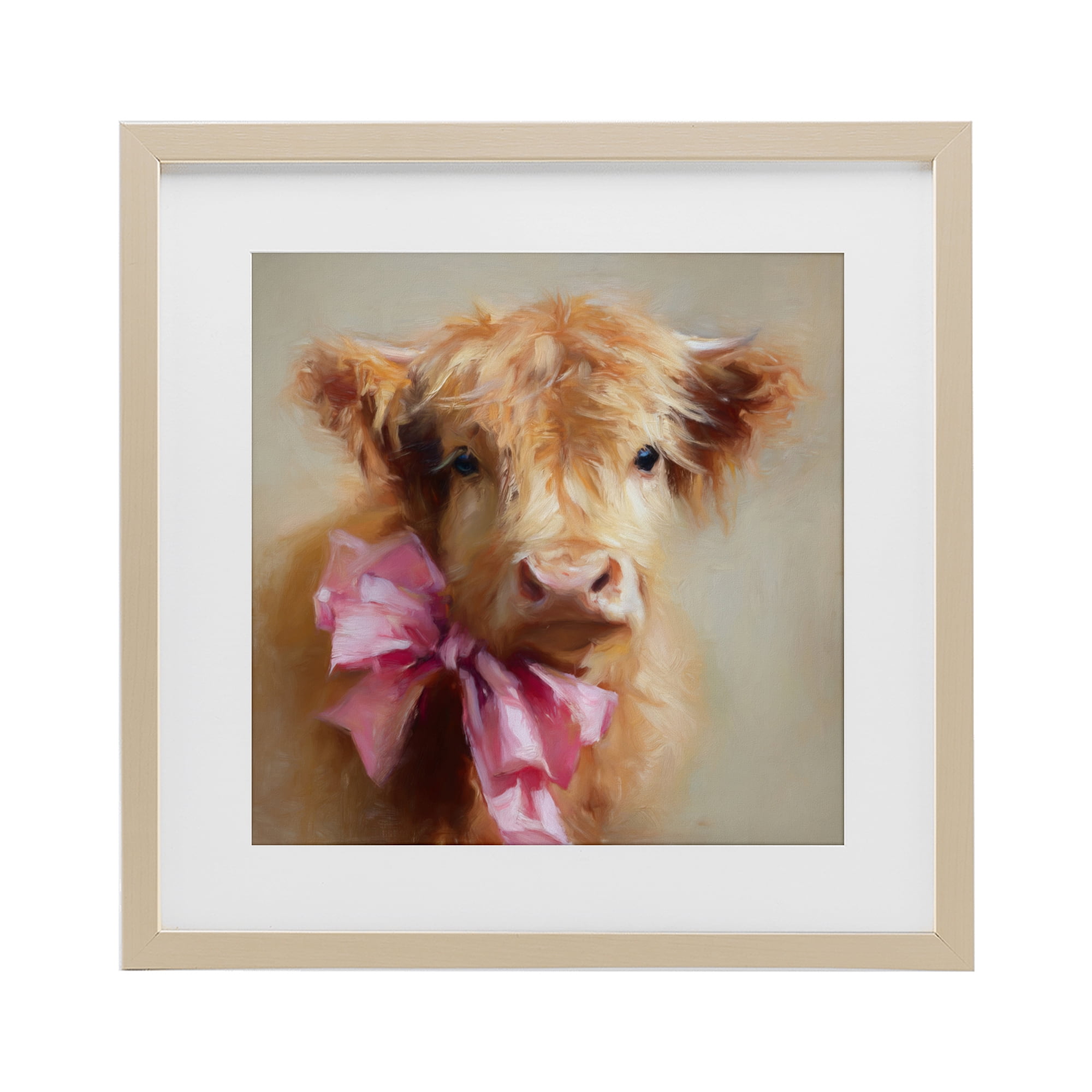Stupell Industries Little Highland Sweetheart Birch Framed Print Under Glass, design by Tina LeCour