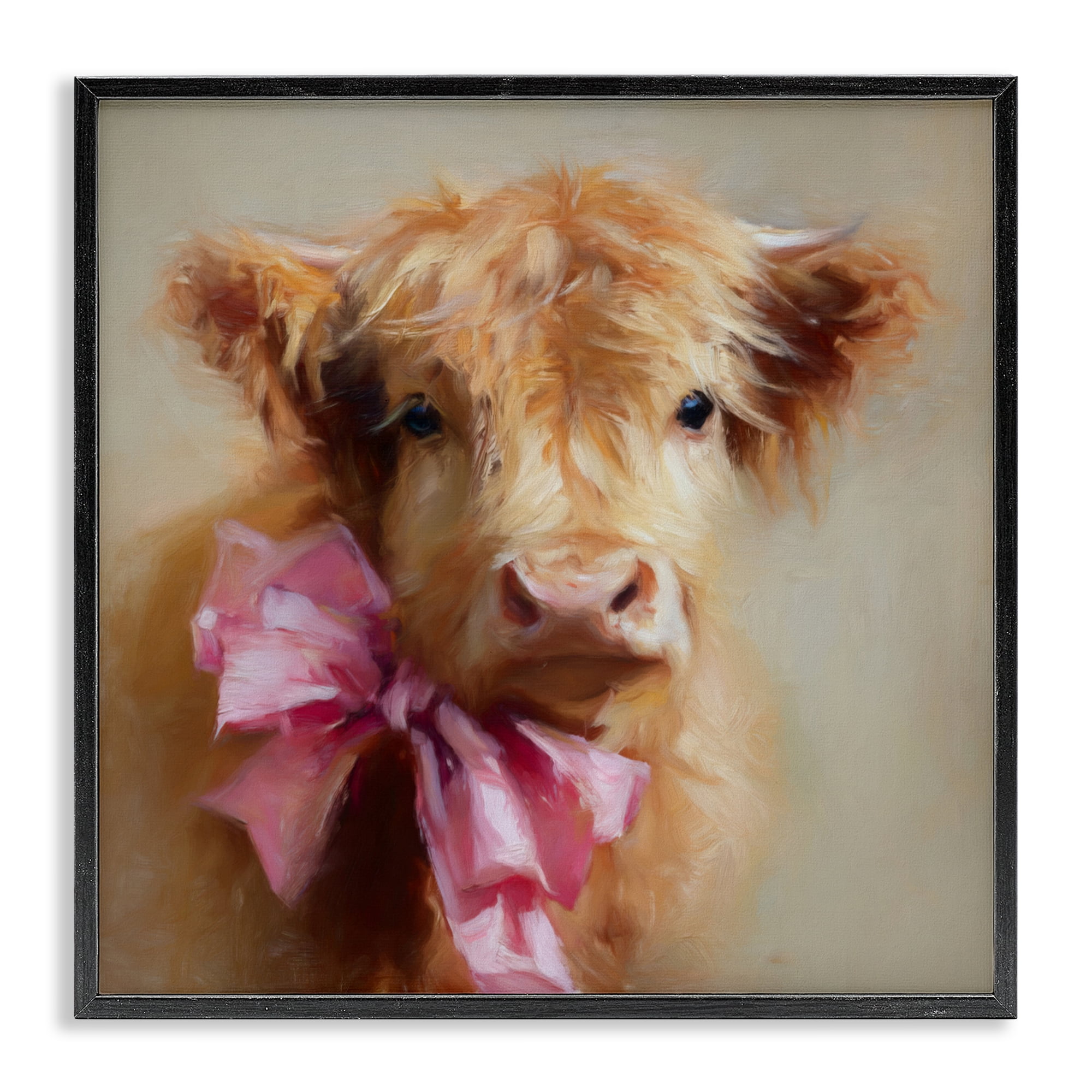 Stupell Industries Little Highland Sweetheart Black Framed Giclee Art, design by Tina LeCour