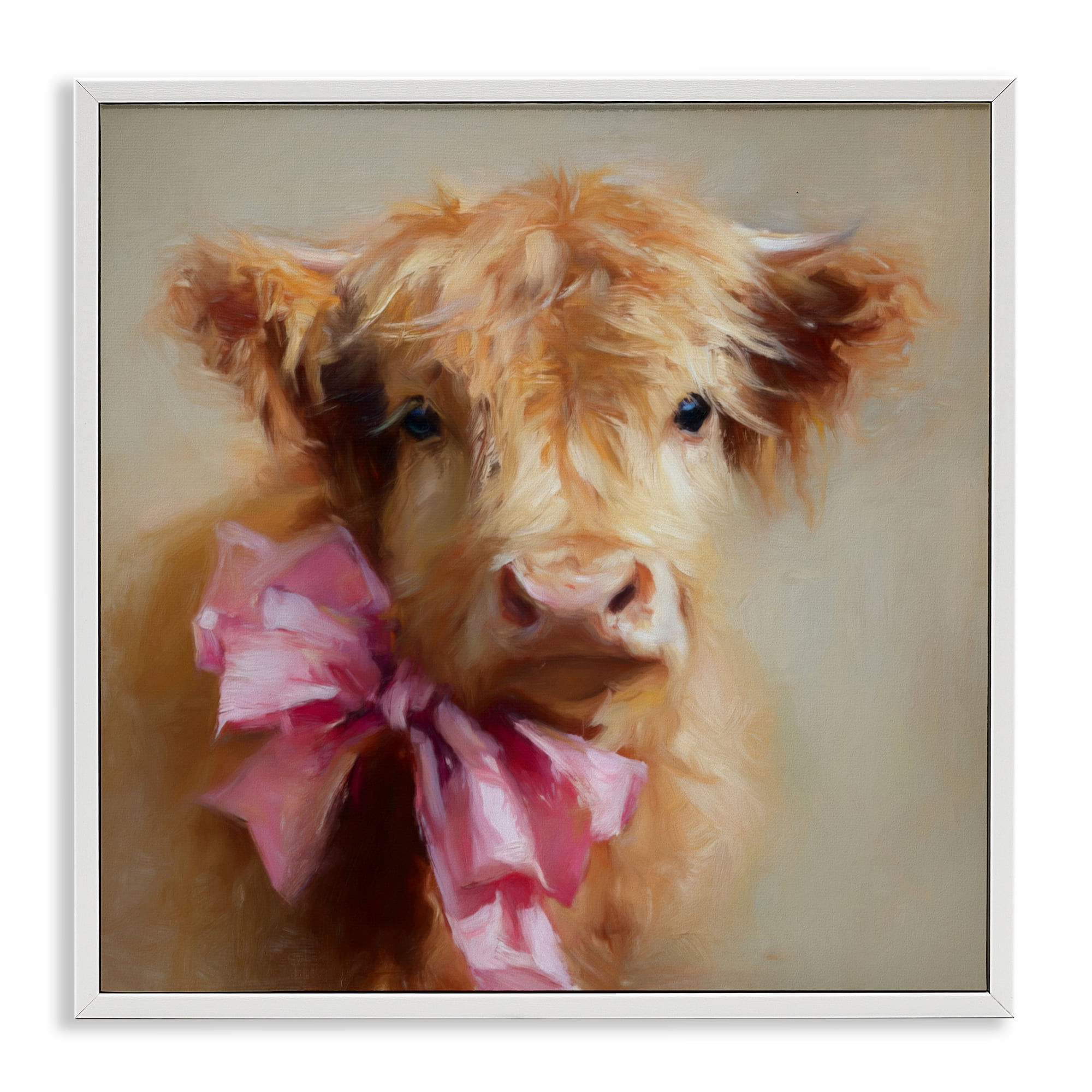 Stupell Industries Little Highland Sweetheart White Framed Giclee Art, design by Tina LeCour