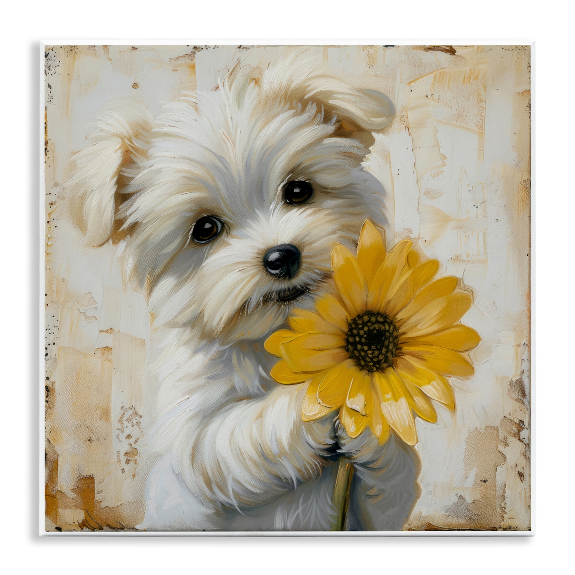 Stupell Industries Little Lucky Puppy Wall Plaque Art, design by Tina LeCour