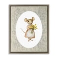 thumbnail image 1 of Stupell Industries Cottage Little Mouse with Flowers Brown Floating Frame Canvas Art, 25 x 31, by Arlington Prints, 1 of 8