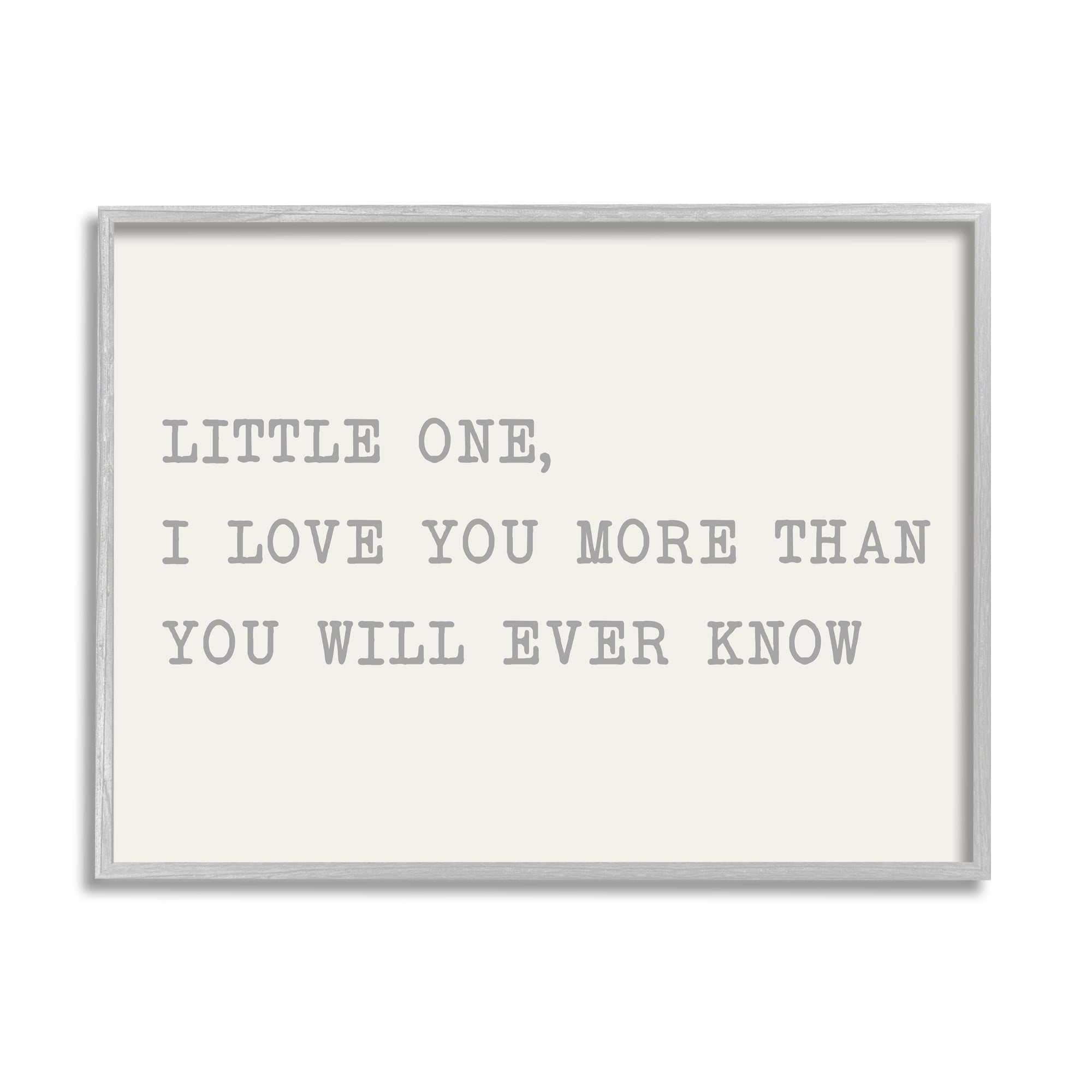 Stupell Industries Little One I Love You Phrase Family Motivational, 14 x 11, Design by Sd Graphics Studio