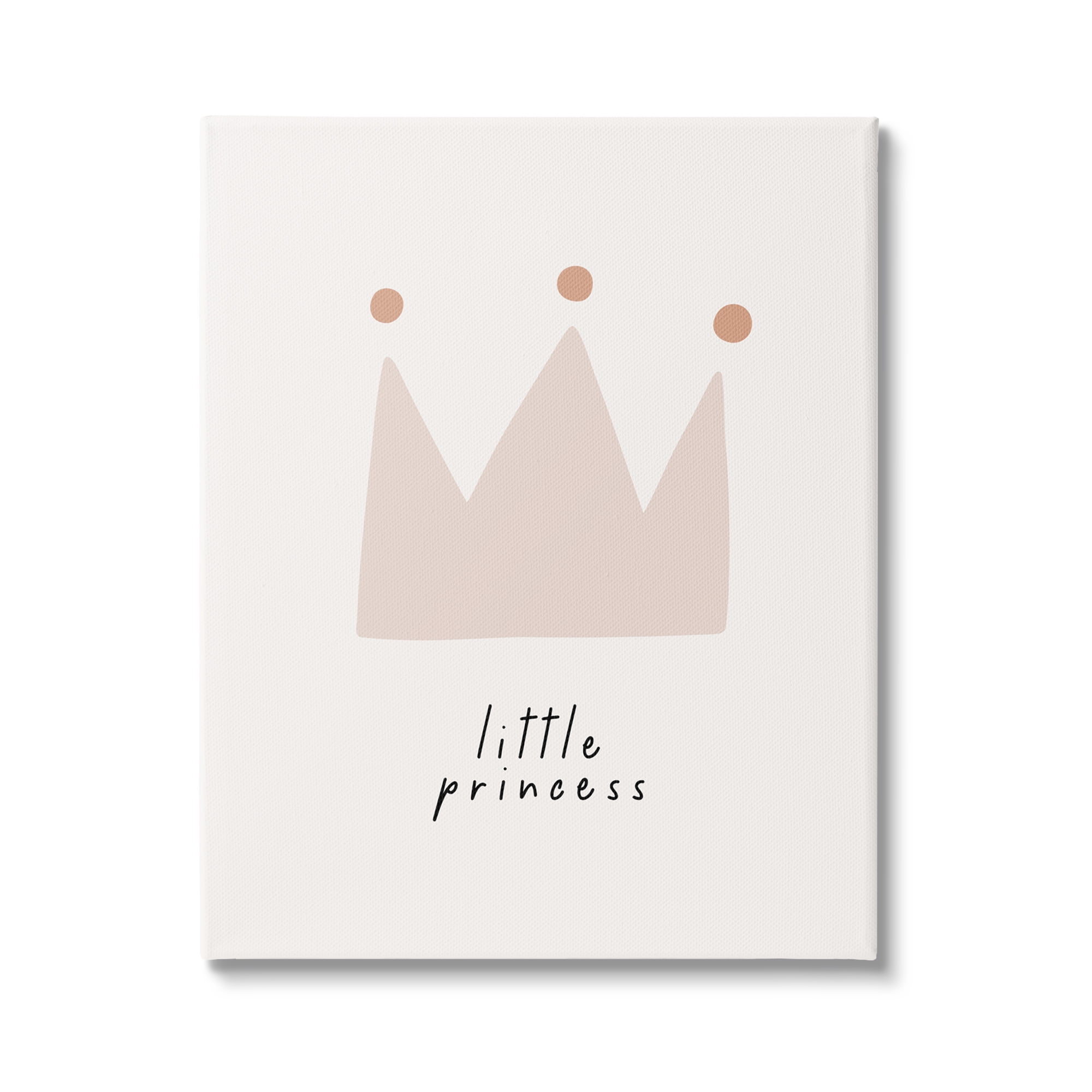 Stupell Industries Little Princess Crown Inspirational Painting Gallery Wrapped Canvas Print Wall Art, 30 x 40