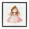 thumbnail image 1 of Stupell Industries Cottage Little Princess with Pink Gown Black Floating Frame Canvas Art, 25 x 25, by Creative Studio, 1 of 8