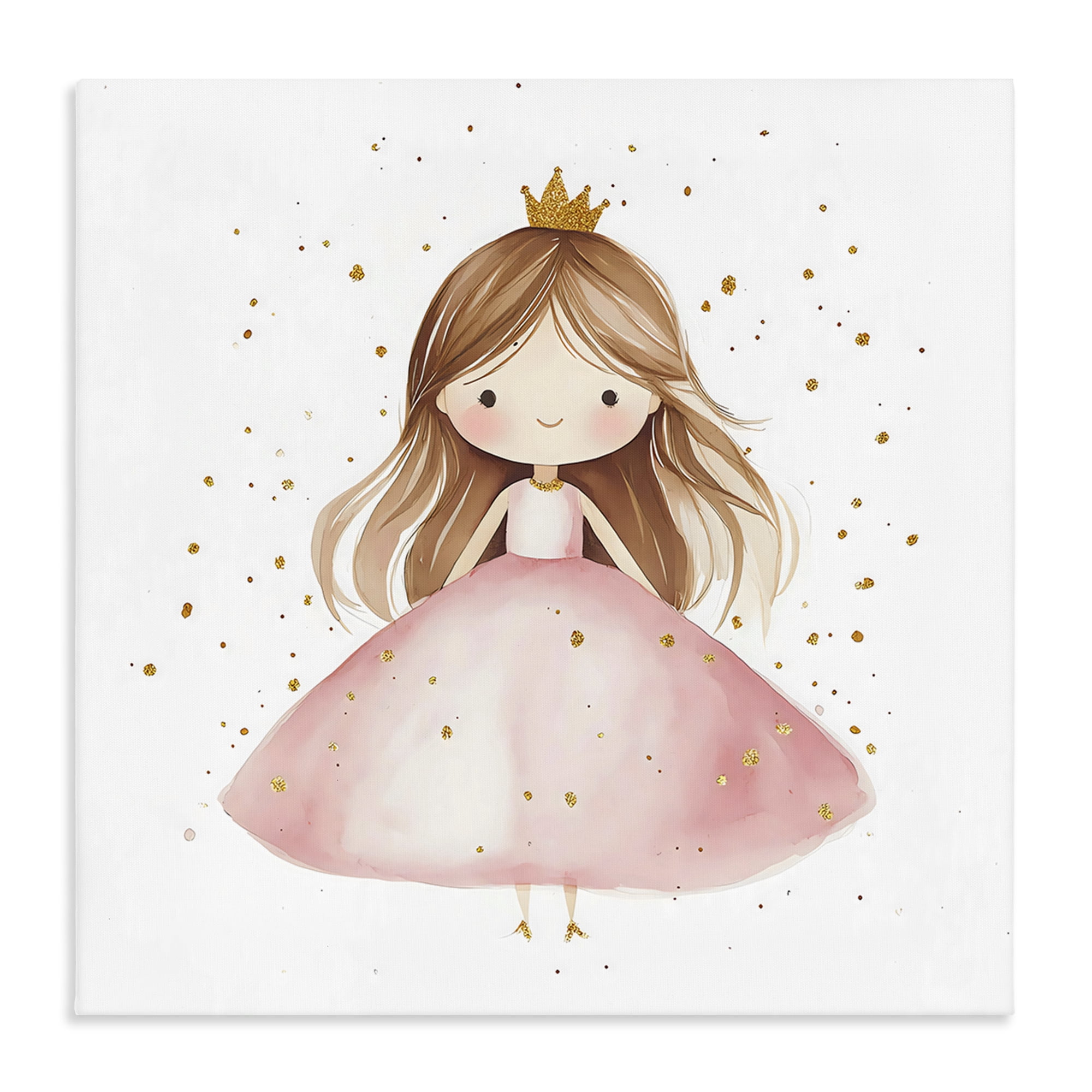 Stupell Industries Little Princess with Pink Gown Canvas Wall Art, design by Creative Studio