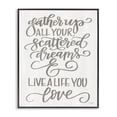 thumbnail image 1 of Stupell Industries Farmhouse Live A Live You Love Grey White Family Word Design Black Framed Giclee Art, 11 x 14, by Jaxn Blvd., 1 of 6