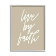 thumbnail image 1 of Stupell Industries Live By Faith Minimalistic Religious Novelty Calligraphy Sign,11 x 14, Design by Doodles.Ink., 1 of 7
